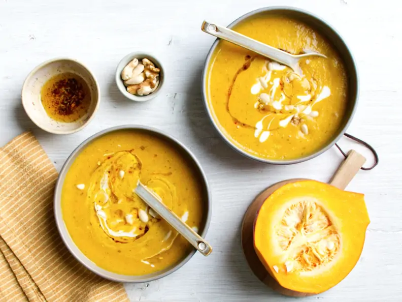 Kartoffel-Kürbissuppe