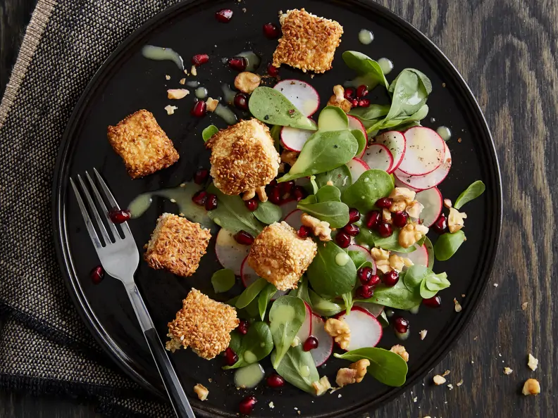 Winterlicher Feldsalat mit Granatapfel