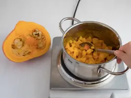 Porridge mit Kürbiskompott Step 1