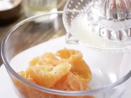 Tagliatelle und marinierter Lachs-Zubereitungsschritt 7-Lachs marinieren