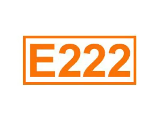 E 222 ein Konservierungsstoff