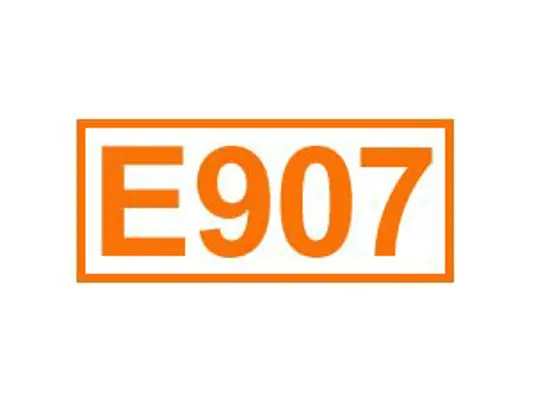 E 907 ein Überzugsmittel