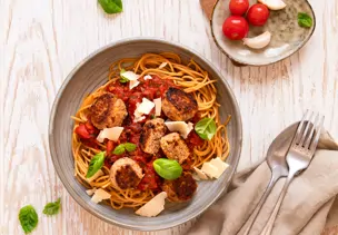 Italienische Hackbällchen mit Pasta
