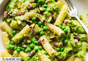 Erbsen-Avocado-Pasta