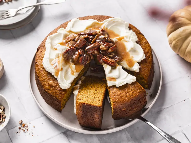 Laktosefreier Kürbiskuchen