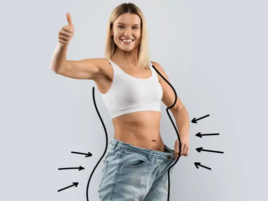 Flacher Bauch