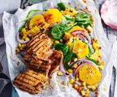 Hähnchenfilet mit Orangen-Mais-Salat
