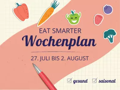 Wochenplan für die Kalenderwoche 31
