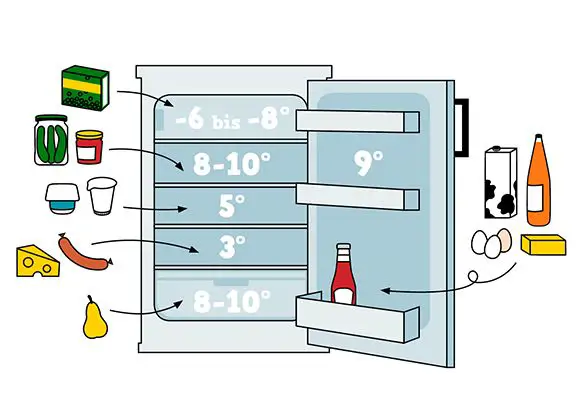 Kühlschrank Infografik