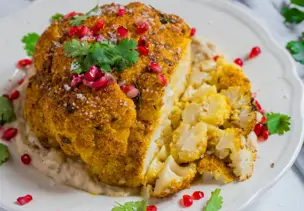 Gewürz-Blumenkohl-Braten
