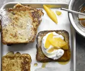 Gebackene Quarktoasts