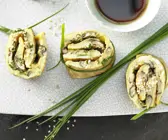 Pilz-Omelett-Röllchen