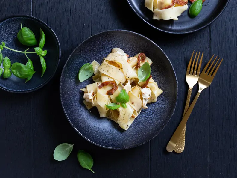 Ziegenkäse-Pasta
