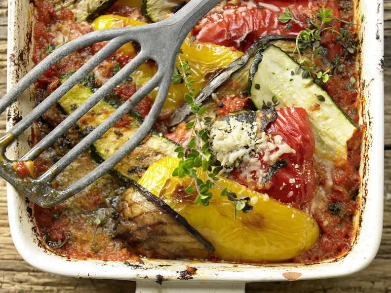 Gratinierter Ratatouille aus dem Ofen