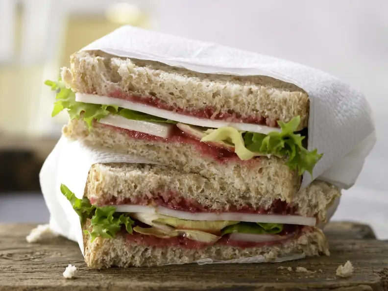 Ziegenkäse-Sandwich