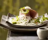 Entenbrust auf Glasnudelsalat