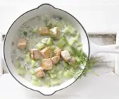 Lachs-Gurken-Pfanne