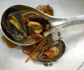 Gedünstete Muscheln
