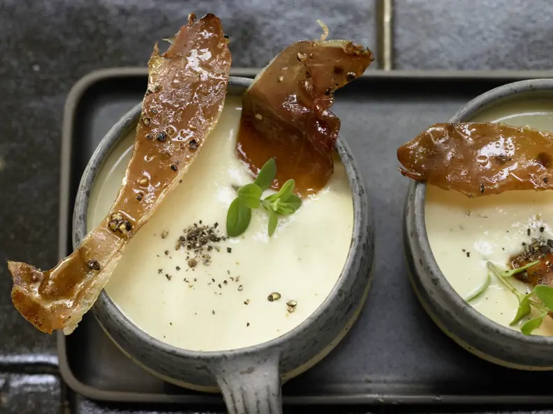 Cremige Pastinaken-Kartoffel-Suppe