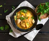 Suppe mit roten Linsen
