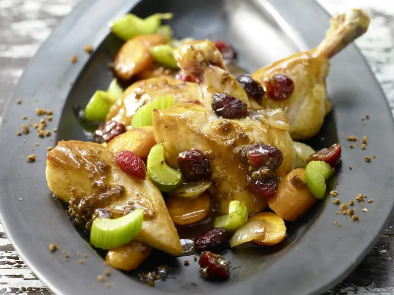 Sauerbraten vom Hähnchen