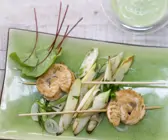 Lachsfiletspieße