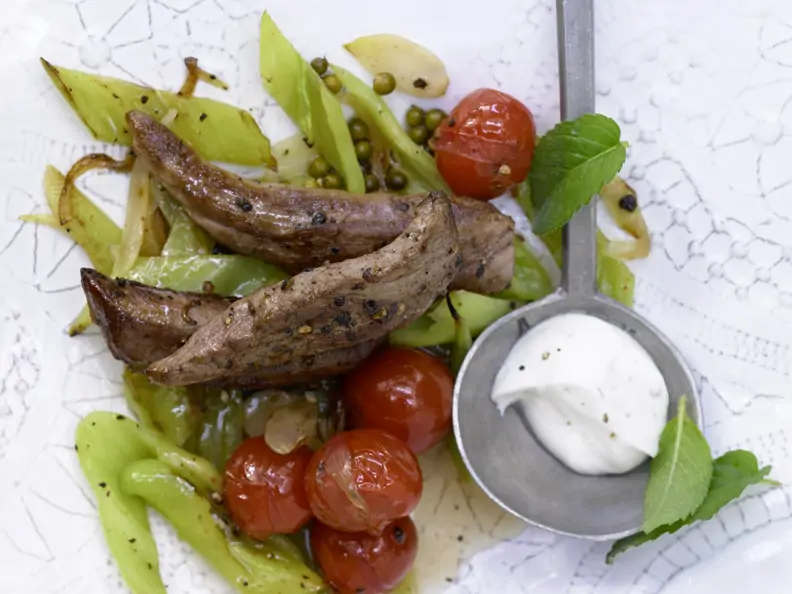 Gebratenes Lammfilet