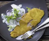 Forellenfilets in Polentakruste
