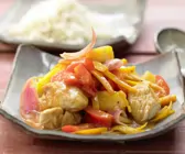 Rezept Süßsaures Putenfleisch