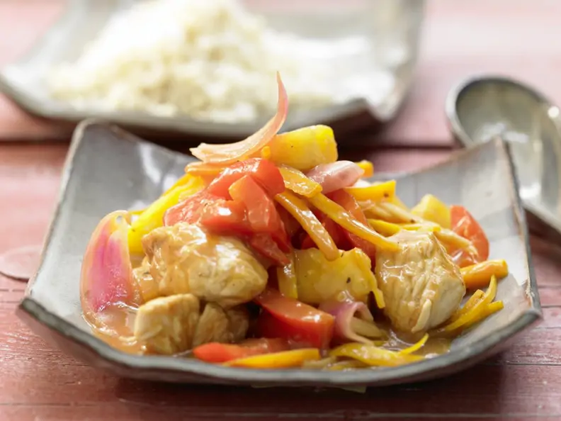 Rezept Süßsaures Putenfleisch