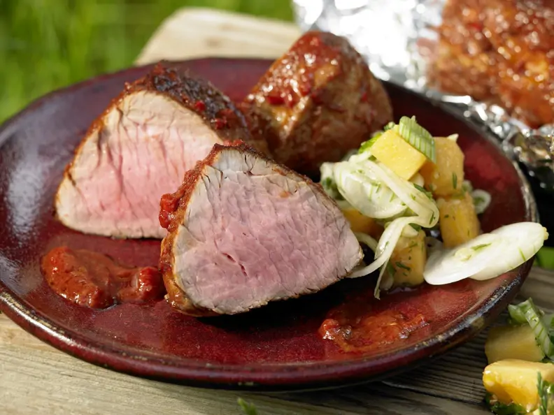Gegrillte Schweinefilets