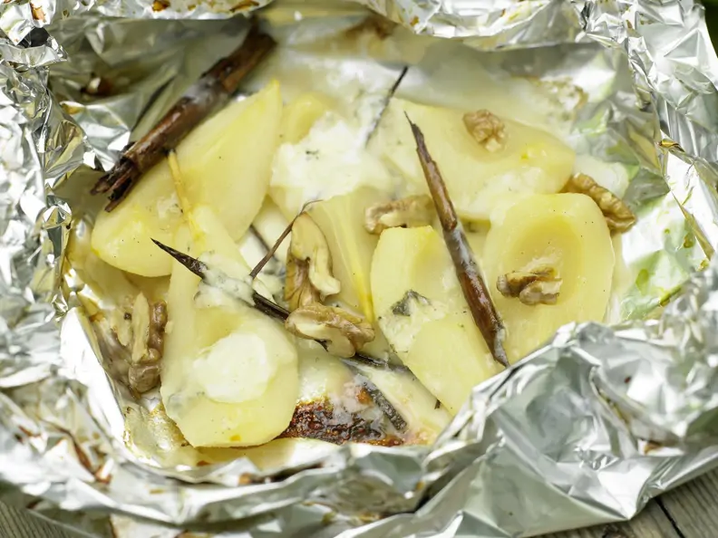 Gorgonzola-Birnen vom Grill