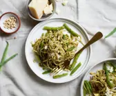 Grüne Bohnen Pasta