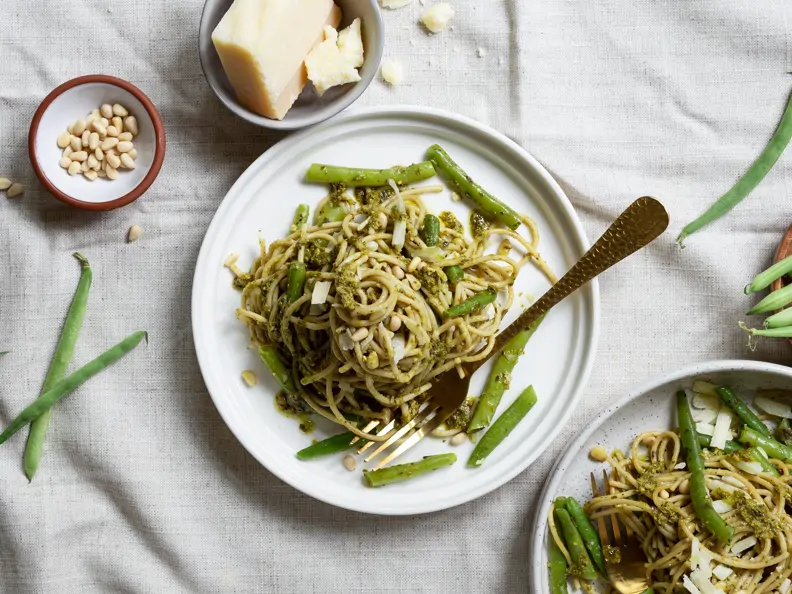 Grüne Bohnen Pasta