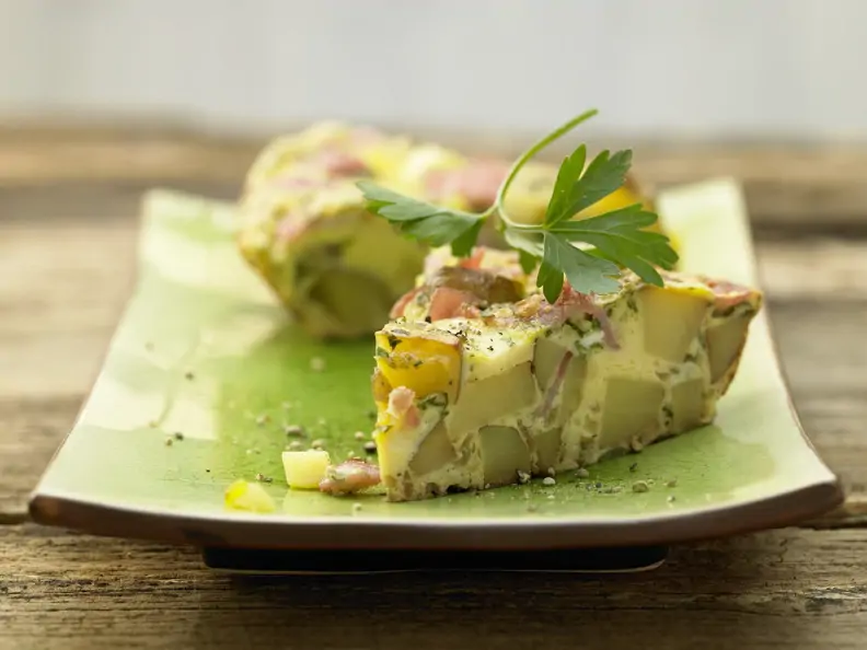 Spargel-Schinken-Omelett