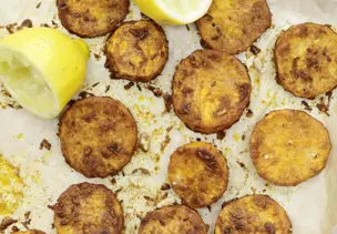 Scharfe Süßkartoffeln vom Blech
