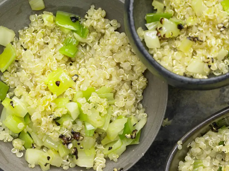 Quinoa mit Lauch