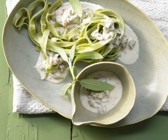 Bandnudeln mit Gorgonzolasauce