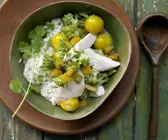 Grünes Fisch-Curry