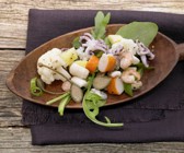 Lauwarmer Meeresfrüchtesalat