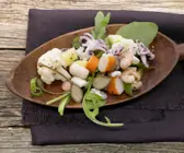 Lauwarmer Meeresfrüchtesalat