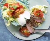 Scharfer Steaksalat