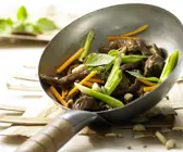 Rindfleisch-Shiitake-Wok