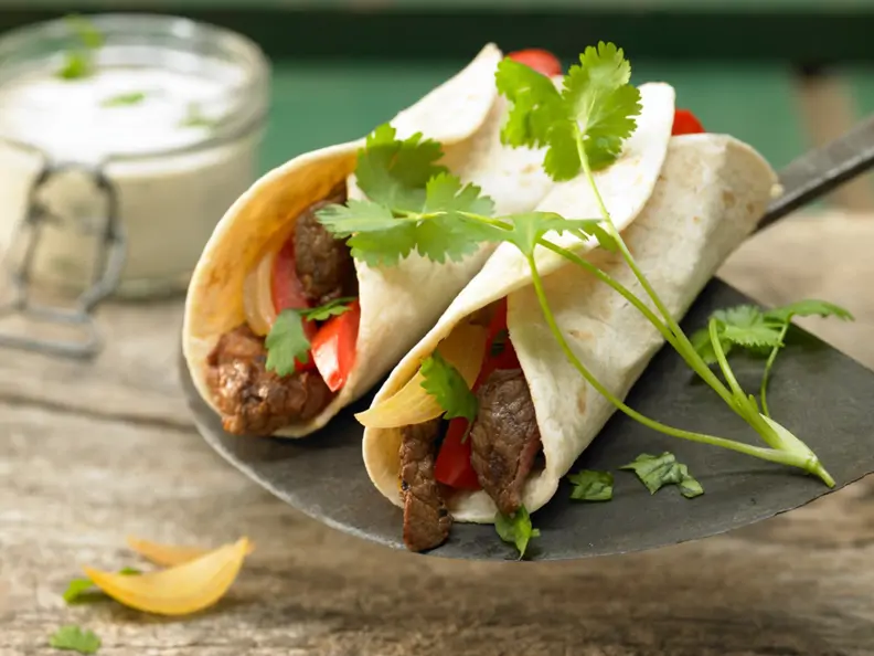 Gefüllte Tortillafladen