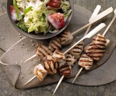 Asiatische Hähnchenspieße