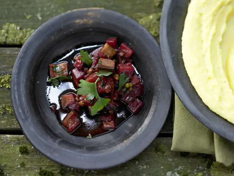 Pfeffriges Auberginen-Ragout