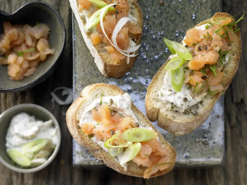 Ciabatta mit Räucherlachs