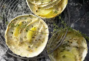 Sellerie-Kartoffel-Gratin