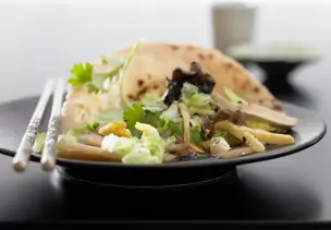 Gefüllte Pfannkuchen herzhaft vegetarisch