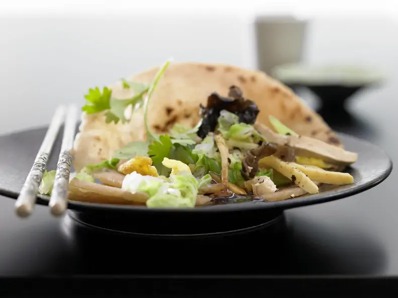 Gefüllte Pfannkuchen herzhaft vegetarisch